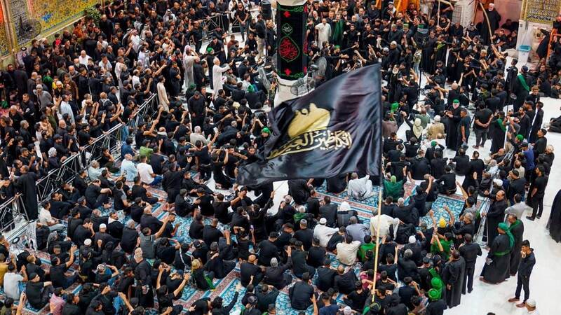 حضور 6 و نیم میلیون زائر در نجف در سالروز وفات پیامبر اسلام +عکس