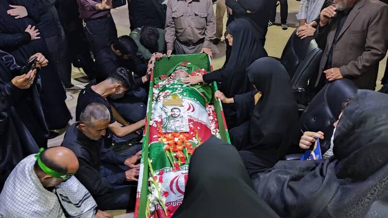 مراسم وداع با شهید مدافع امنیت «حسین تقی پور» در معراج شهدا + عکس و فیلم 3