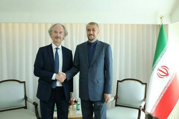 دیدار نماینده ویژه دبیرکل سازمان ملل در امور سوریه با امیرعبداللهیان