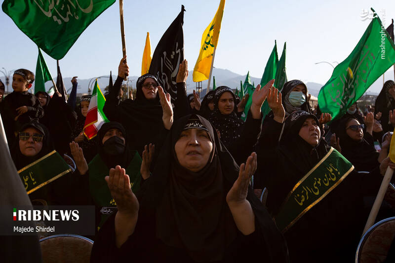 عکس/ تجمع امام رضاییها در همدان