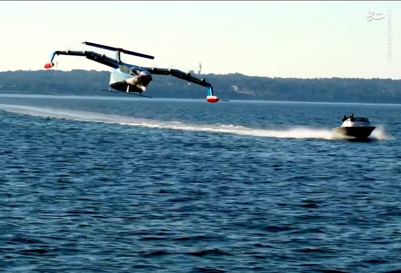 پرواز اولین کشتی پرنده برقی جهان +عکس