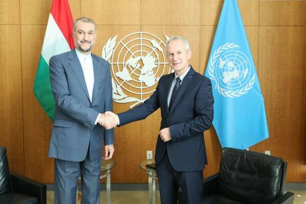 امیرعبداللهیان در هفتاد و هفتمین نشست مجمع عمومی سازمان ملل +عکس