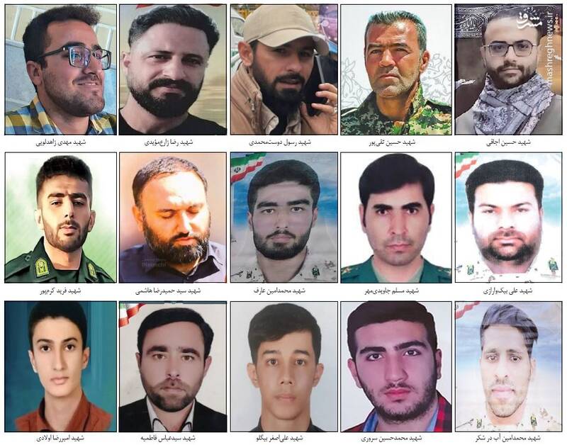 آدمکشی در پوشش اعتراض؛ شهادت ۱۸ نفر از مدافعان امنیت +عکس