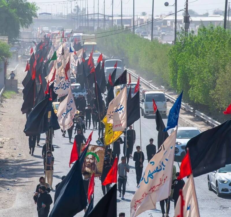 پیادهروی مردم عراق به سوی سامرا+عکس و فیلم