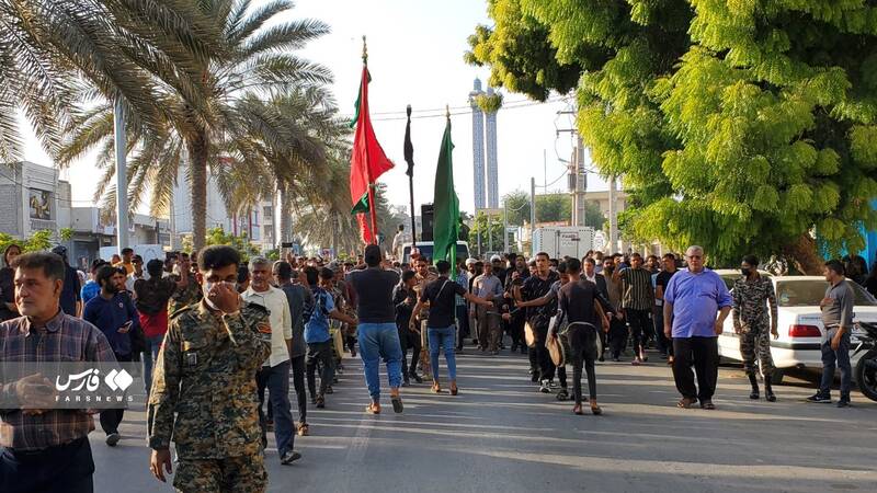 تشییع باشکوه شهید مدافع امنیت در قشم +عکس