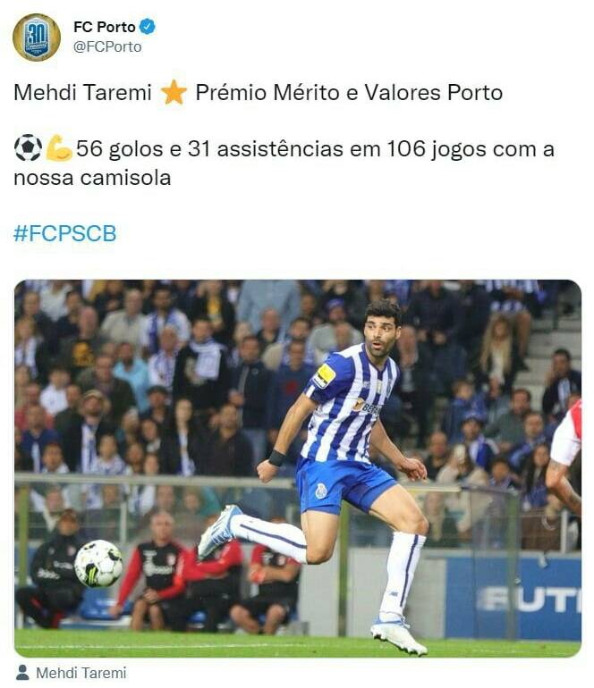 تمجید پورتو از عملکرد درخشان طارمی +عکس