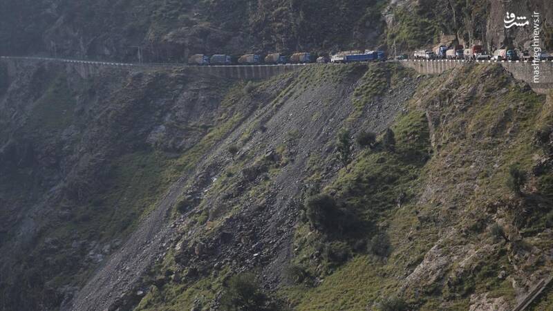 عکس/ یکی از خطرناکترین جادههای جهان