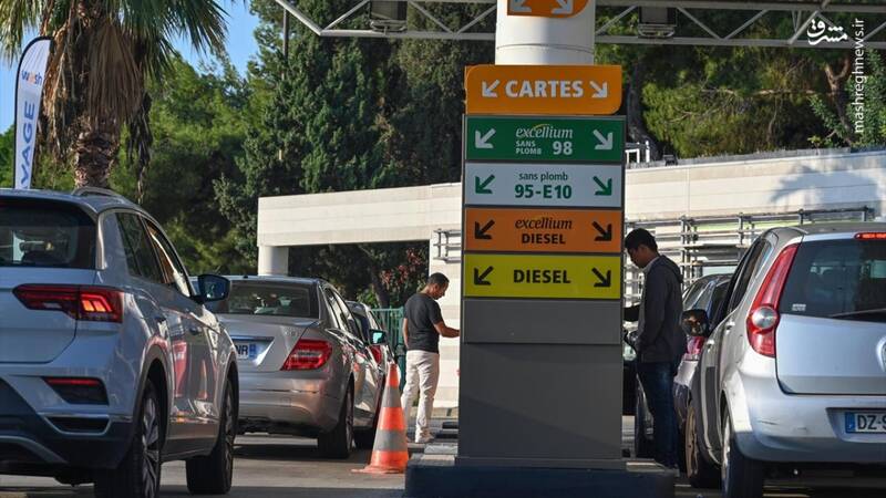 عکس/ کمبود سوخت در پمپ بنزینهای فرانسه