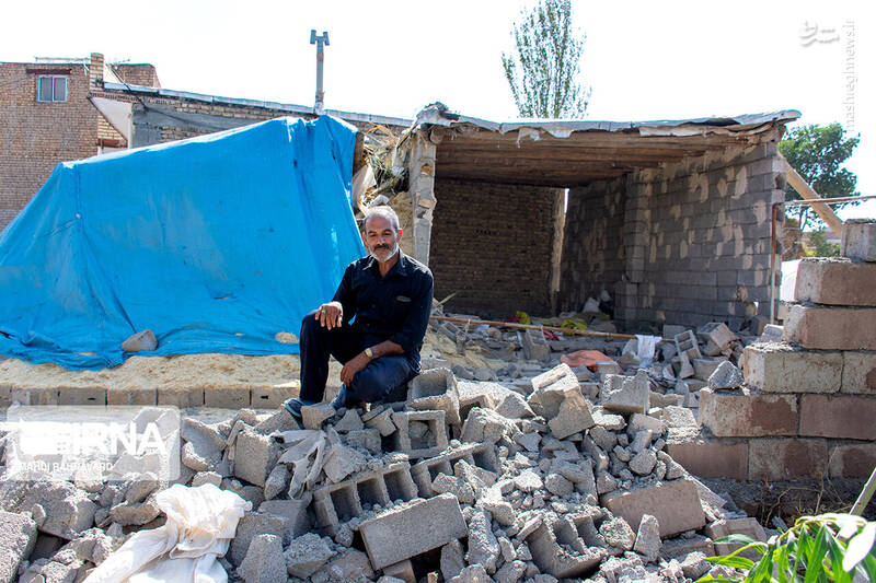 عکس/ بجا مانده از زلزله خوی