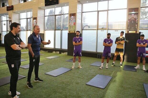 تمرین تیم ملی ایران برگزار شد/ آنالیز بازی با سنگال و اروگوئه