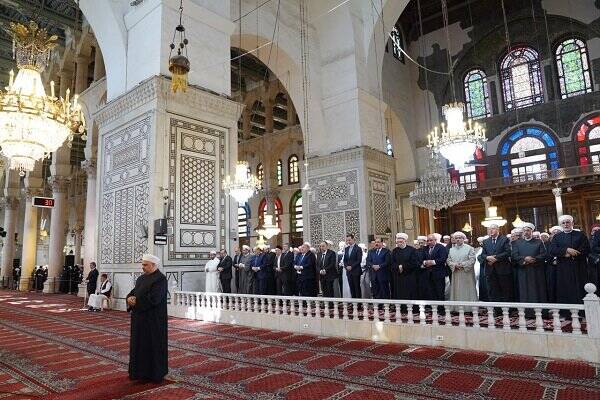 حضور بشار اسد در مراسم جشن میلاد پیامبر(ص) در دمشق