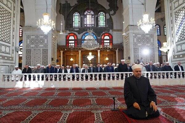 حضور بشار اسد در مراسم جشن میلاد پیامبر(ص) در دمشق