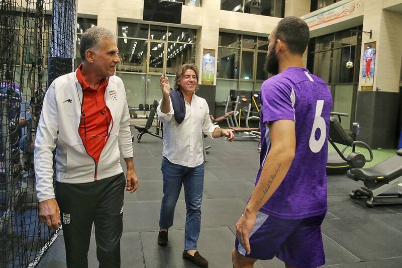 ساپینتو در تمرین تیم ملی حاضر شد +عکس