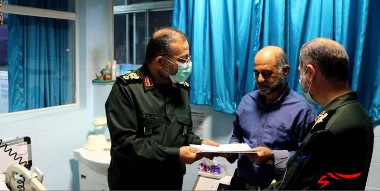 ملاقات سردار غلامرضا سلیمانی با جوان بسیجی آسیبدیده در اغتشاشات 4