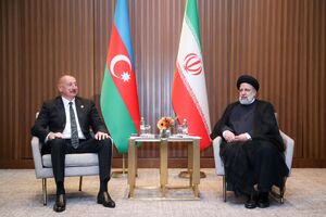 رئیس‌جمهور آذربایجان با رئیس‌جمهوری اسلامی ایران دیدار کرد