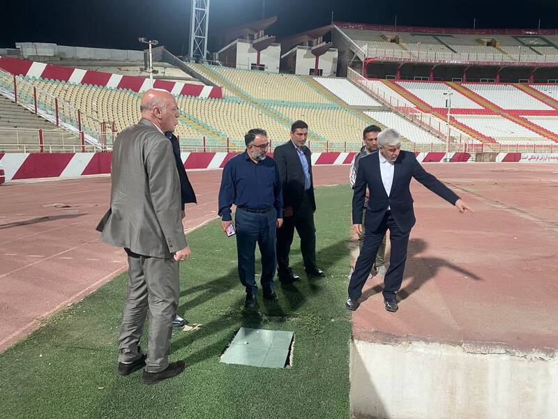 بازدید وزیر ورزش از ورزشگاه یادگار امام تبریز +عکس