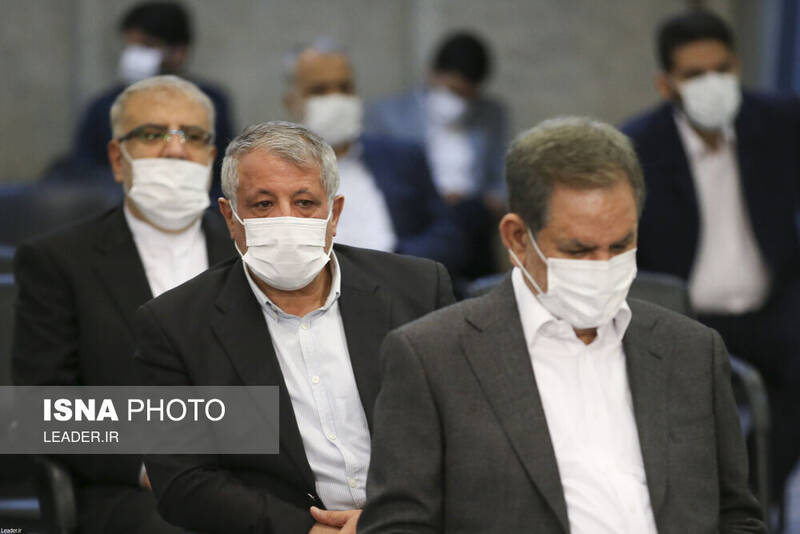 عکس/ حضور روحانی، جهانگیری و لاریجانی در دیدار با رهبر انقلاب