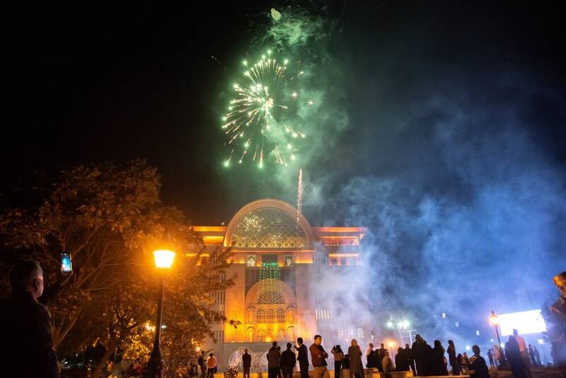 نورافشانی آسمان تبریز +عکس