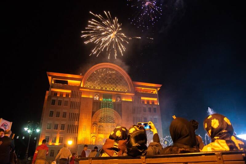 نورافشانی آسمان تبریز +عکس