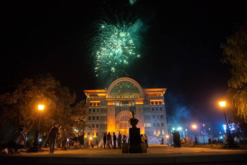 نورافشانی آسمان تبریز +عکس