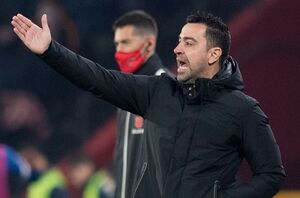 ژاوی با سیستم هجومی در ال کلاسیکو + عکس