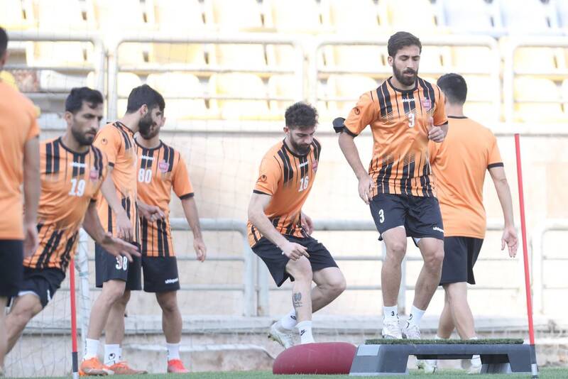 مهاجم سرخپوشان اختصاصی تمرین کرد +عکس