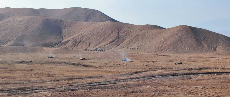 انهدام اهداف با توپخانه و یگانهای زرهی و اجرای عملیات رزمی بالگردی