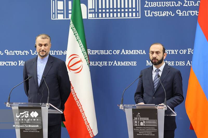 کنفرانس خبری وزاری خارجه ایران و ارمنستان