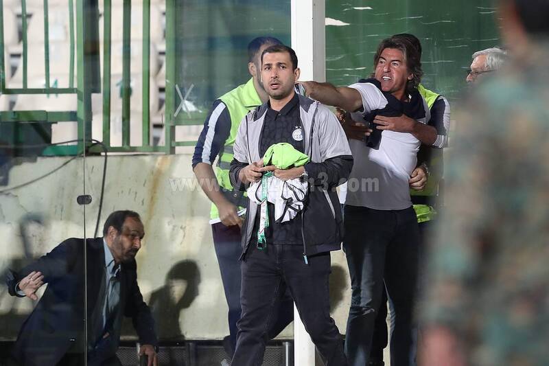 درگیری ساپینتو با فیلمبردار تلویزیون