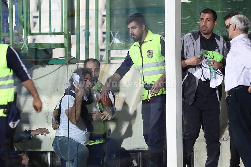 درگیری ساپینتو با فیلمبردار تلویزیون