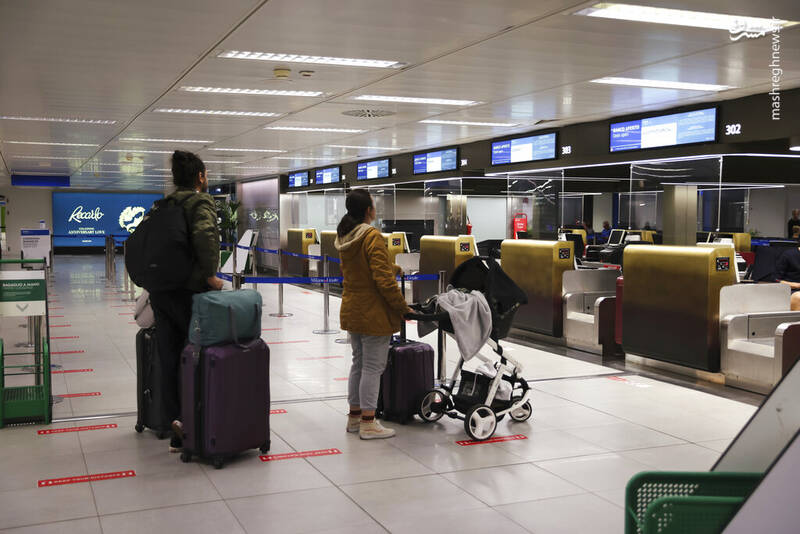 عکس/ سردرگمی مسافران در فرودگاه میلان