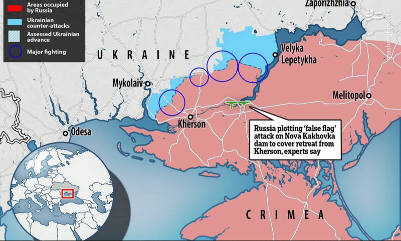 کنگره امریکا به دنبال تصویب بسته مالی ۵۰ میلیارد دلاری برای کییف/ احتمال وقوع فاجعه انسانی با شکستن سد کاخوفکا اوکراین +نقشه و تصاویر
