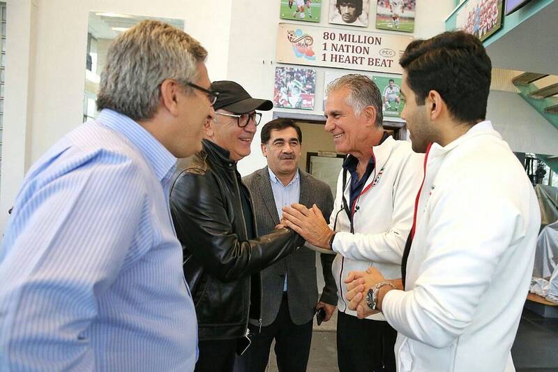 دیدار بردیف با کیروش و ملیپوشان +عکس