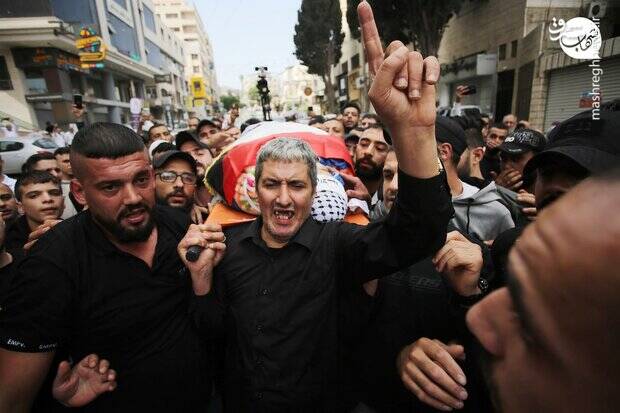 مراسم تشییع باشکوه شهید فلسطینی در نابلس+ تصاویر