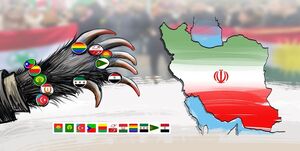 دعوای ضد نظام در تجمع ضد ایرانی آلمان + فیلم