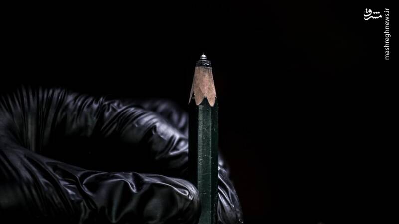 عکس/ یک اثر هنری روی نوک مداد