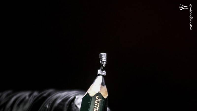 عکس/ یک اثر هنری روی نوک مداد