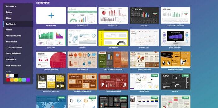 Infogram برنامهای ساده برای تصویرسازیهای جذاب