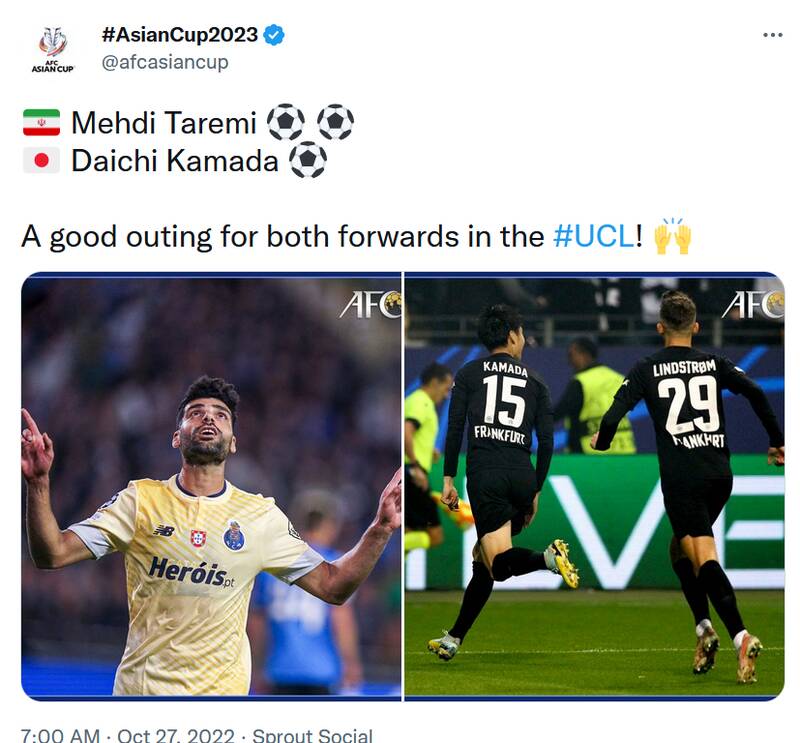 واکنش AFC به درخشش طارمی در لیگ قهرمانان +عکس