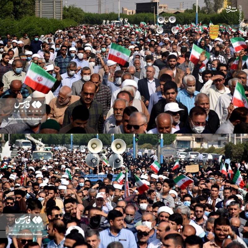 راهپیمایی خوزستانیها در محکومیت حادثه تروریستی شیراز راهپیمایی خوزستانیها در محکومیت حادثه تروریستی شیراز