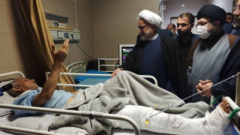 عیادت معاون اول قوهقضاییه از مجروحان حادثه تروریستی شیراز