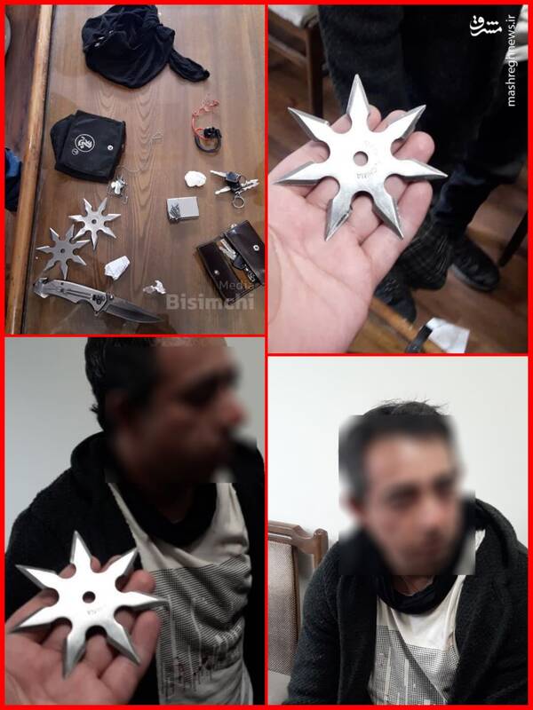 عکس/ بازداشت اغتشاشگر مسلح که قصد ورود به دانشگاه تهران داشت