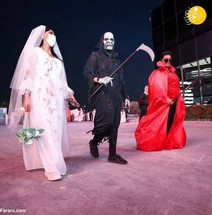متفاوتترین تصاویر جشن هالووین در عربستان! +فیلم