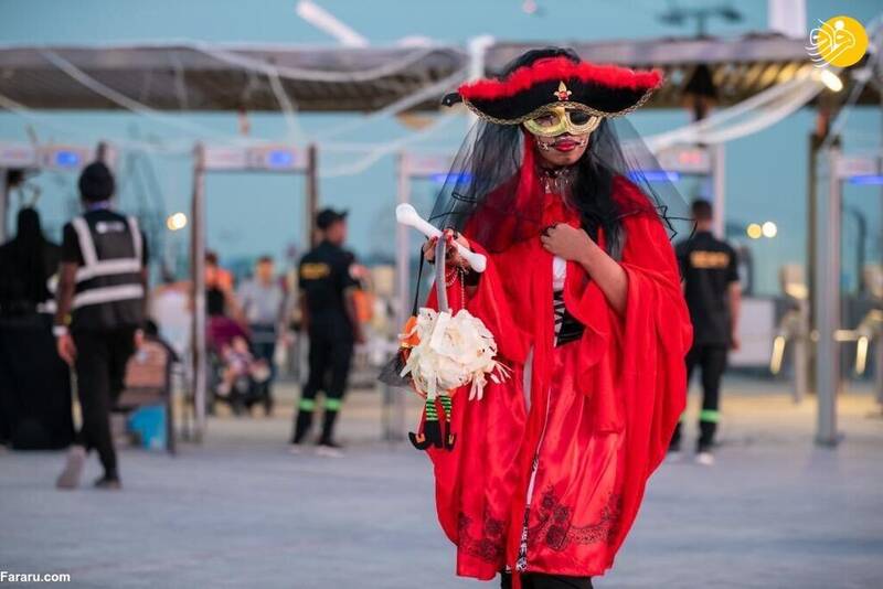 متفاوتترین تصاویر جشن هالووین در عربستان! +فیلم