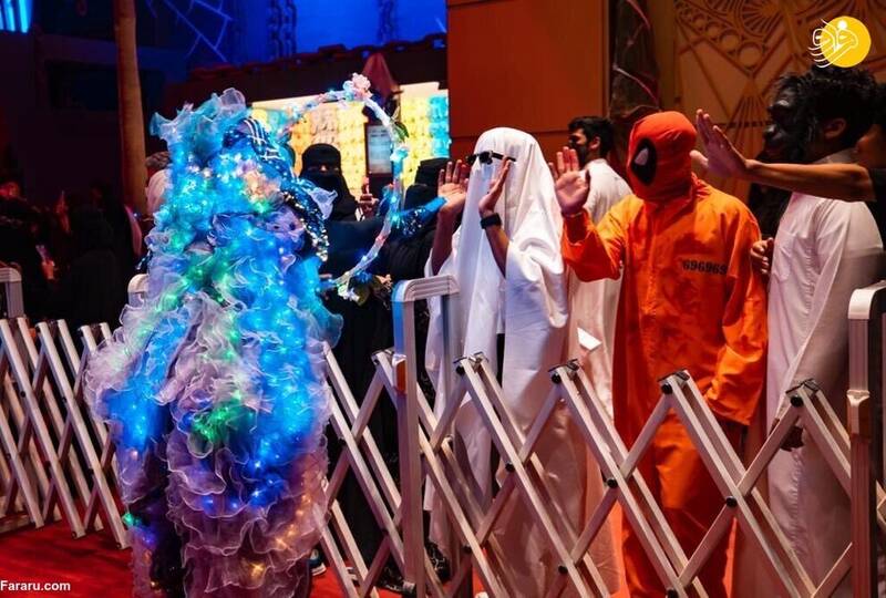 متفاوت‌ترین تصاویر جشن هالووین در عربستان! +فیلم