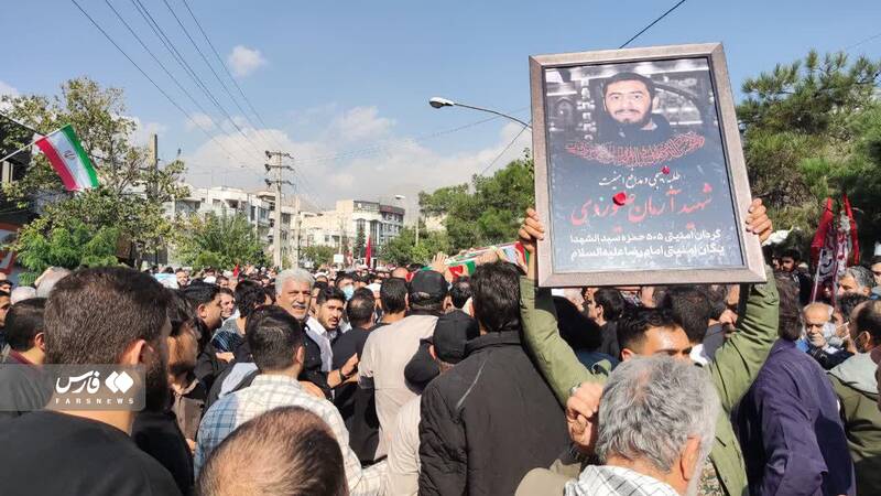 پیکر طلبه شهید علیوردی در تهران تشییع شد +فیلم