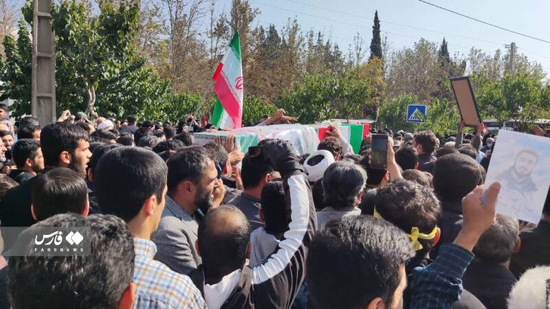 پیکر طلبه شهید علیوردی در تهران تشییع شد +فیلم