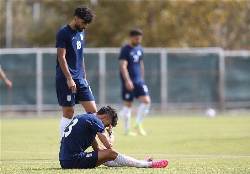مصدومیت مدافع تیم ملی در آخرین تمرین +عکس