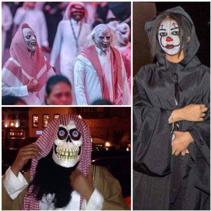 جنجال جشن هالووین در عربستان سعودی+ عکس و فیلم