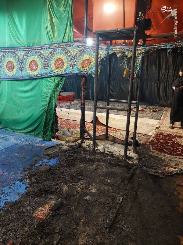 داعشیهای وطنی در شیراز یک هیئت را به آتش کشیدند+ عکس